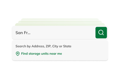 Screenshot of the StorageCafe search experience